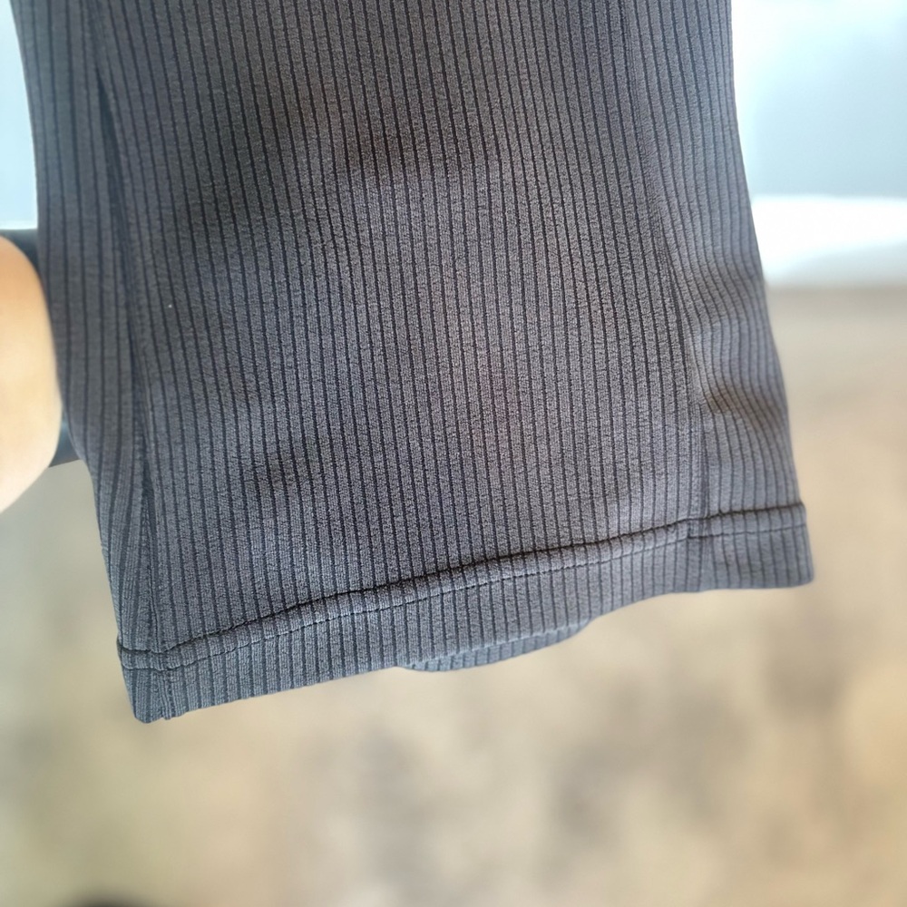 Black/Charcoal Ribbed Pants - Picture 7 of 10
